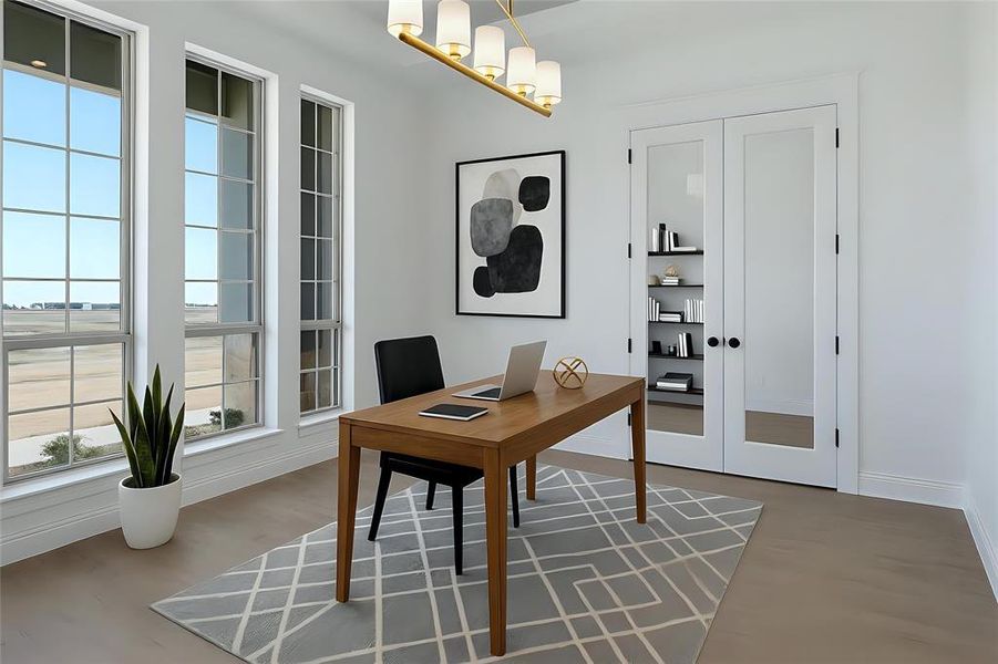 Furnished interior view inside a new home in , Godley (Image 28).