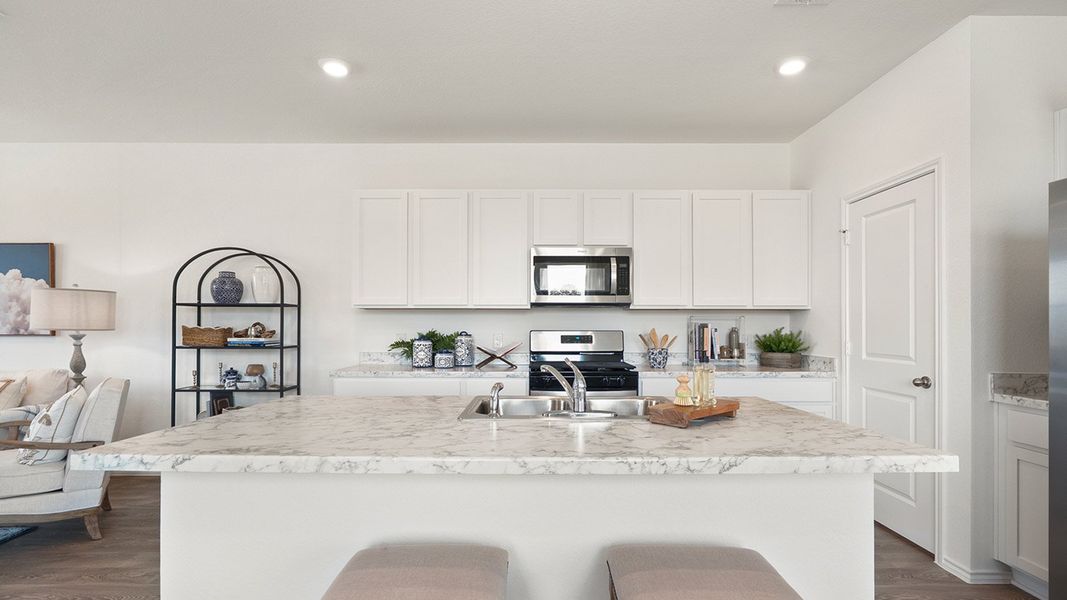 Furnished interior view inside a new home in Valverde, Bastrop (Image 9).