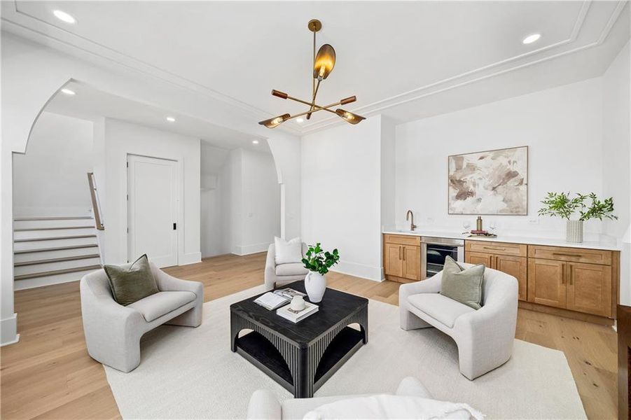 Furnished interior view inside a new home in Echo at Crabapple, Milton (Image 13).