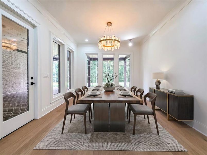 Furnished interior view inside a new home in , Winder (Image 34).