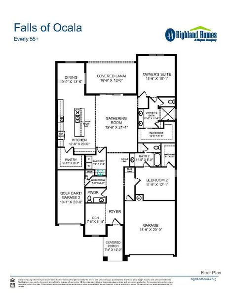 Everly 55 Plus - Home Layout