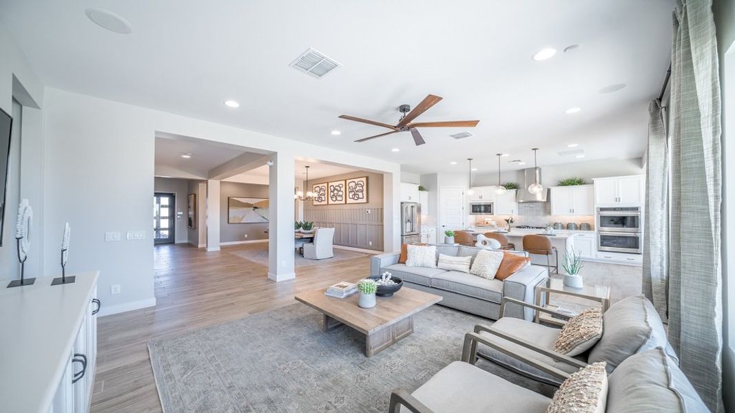 Furnished interior view inside a new home in Allen Ranches, Litchfield Park (Image 7). Furnished interior view inside a new home in Allen Ranches, Litchfield Park (Image 7).