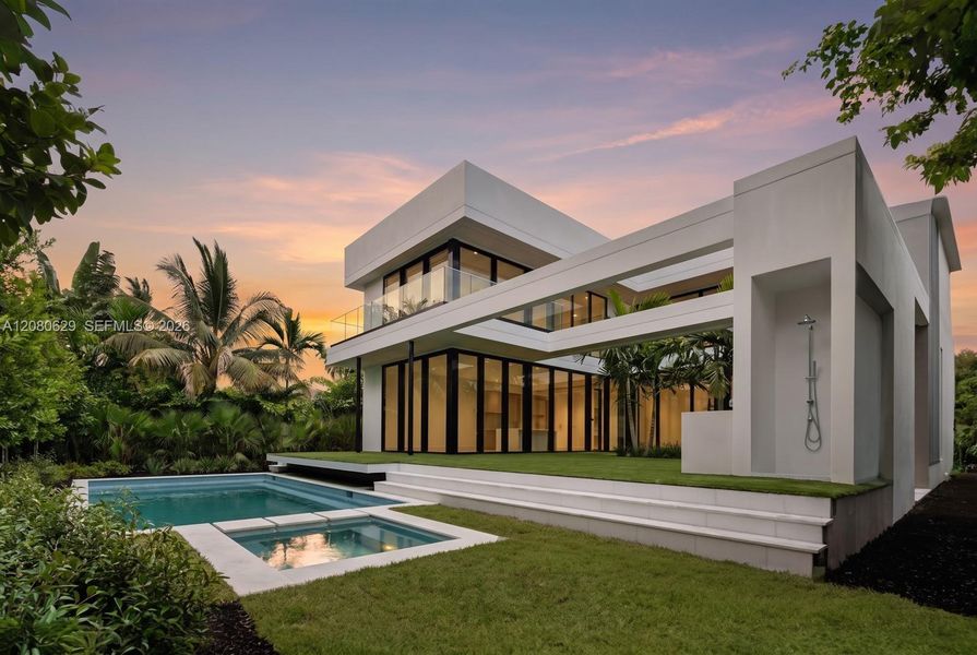 Exterior details and patio area of a home in , Miami Beach (Image 4).