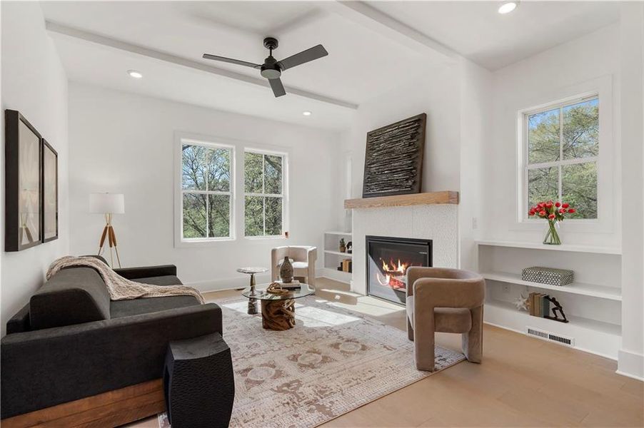 Furnished interior view inside a new home in , Atlanta (Image 16). Furnished interior view inside a new home in , Atlanta (Image 16).