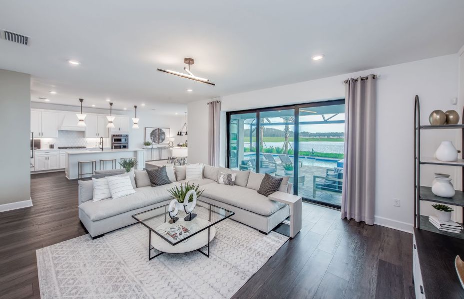 Furnished interior view inside a new home in The Strand at Cedar Grove, North Port (Image 10).