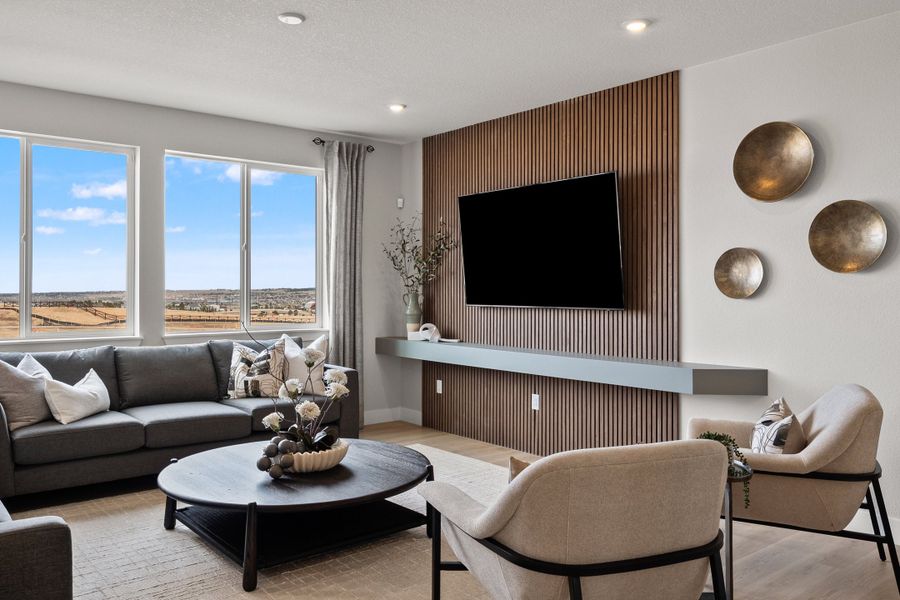 Representative furnished interior of a home built from the Perch by Trumark Homes in Trumark Homes at Tanterra, Parker (Image 5).