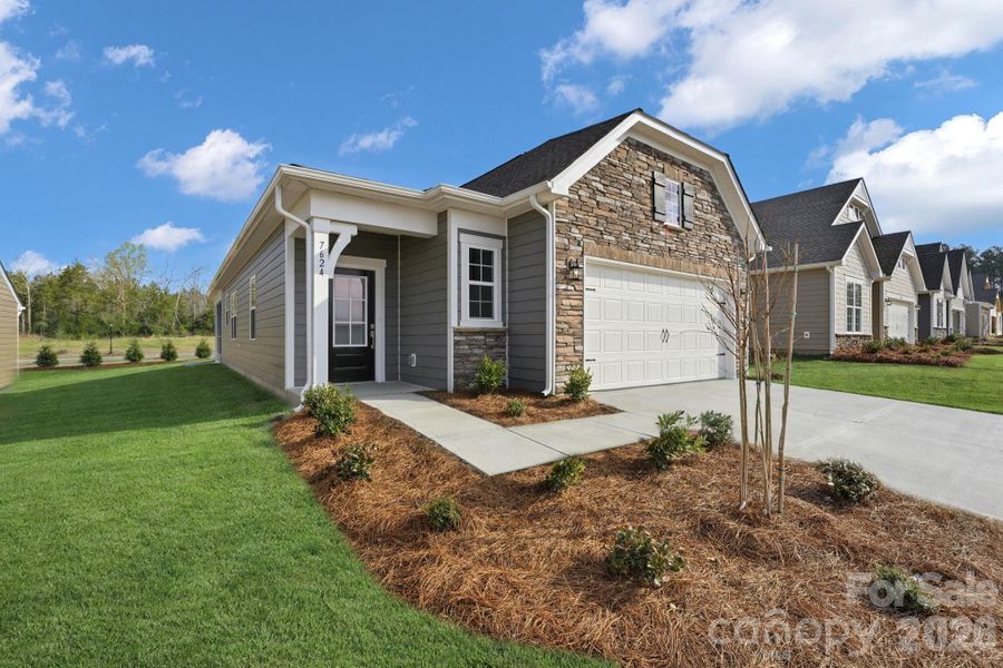 Front exterior of a new home in Roselyn, Lancaster, SC, highlighting curb appeal (Image 18).