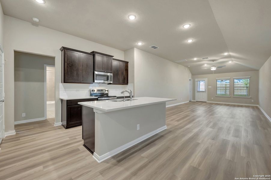 Furnished interior view inside a new home in Park Place, New Braunfels (Image 8).