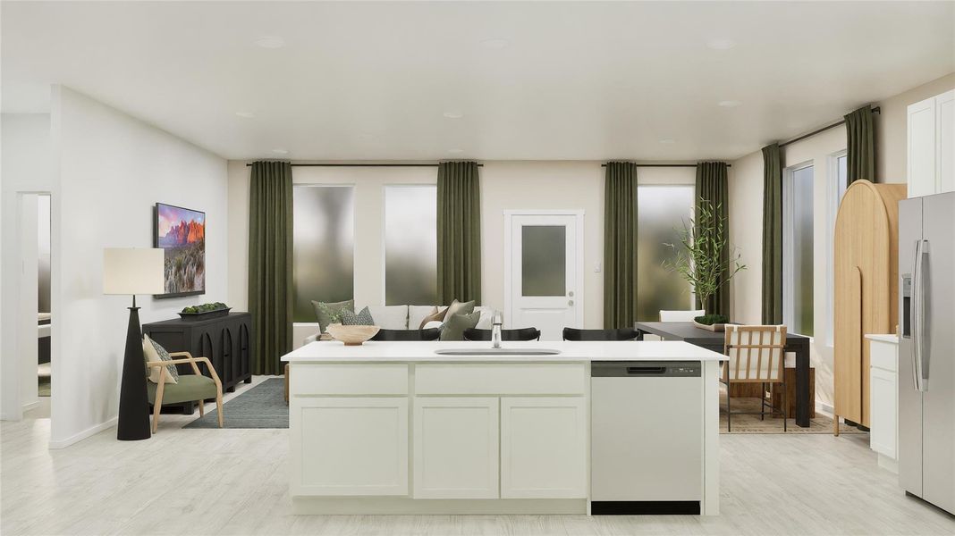 Furnished interior view inside a new home in Elm Creek, Elgin (Image 12).
