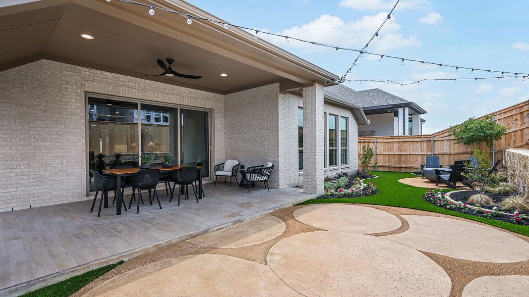 Exterior details and patio area of a home in Two Step Farm, Montgomery (Image 22).