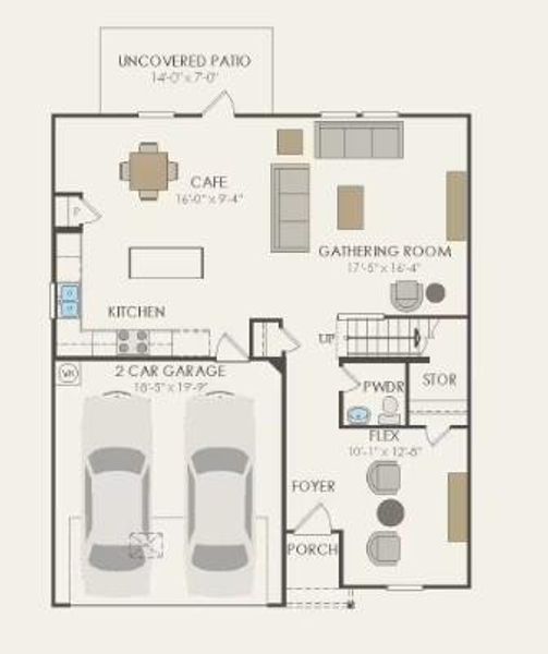 Pulte Homes, Sandalwood floor plan