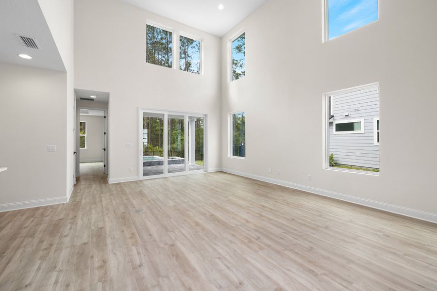 Representative unfurnished interior of a home built from the Palmetto by Riverside Homes in Mariposa at EverRange 40' Series, Jacksonville (Image 97).