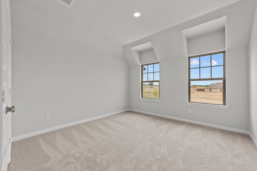 Representative unfurnished interior of a home built from the Wheeler by Cambridge Homes in Ribbonwood, Aubrey (Image 25). Representative unfurnished interior of a home built from the Wheeler by Cambridge Homes in Ribbonwood, Aubrey (Image 25).