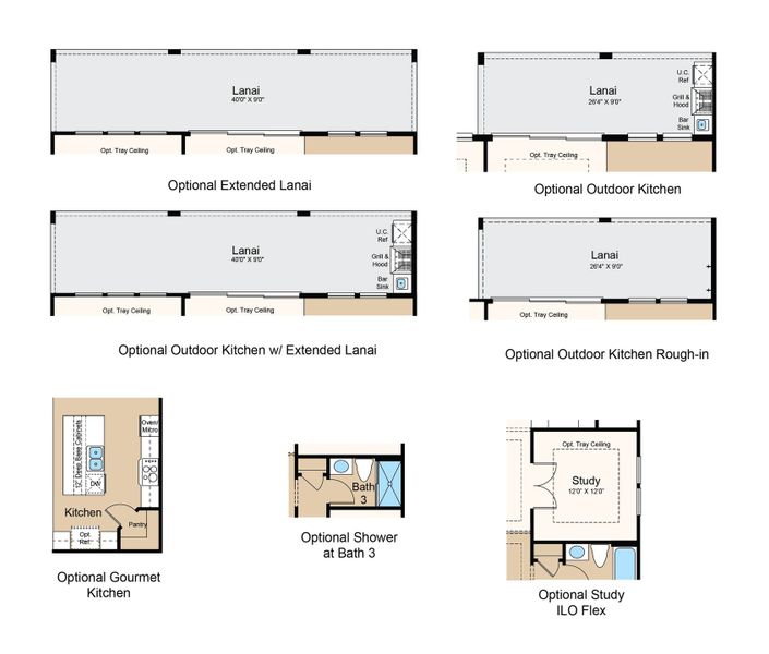 2D floor plan layout of this home in Esplanade at St. Marys, St. Marys, GA (Image 6).