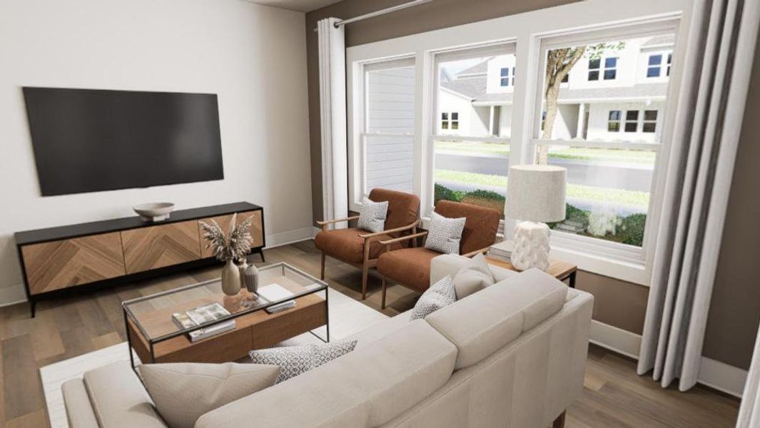 Furnished interior view inside a new home in Allen Park, Raleigh (Image 9).