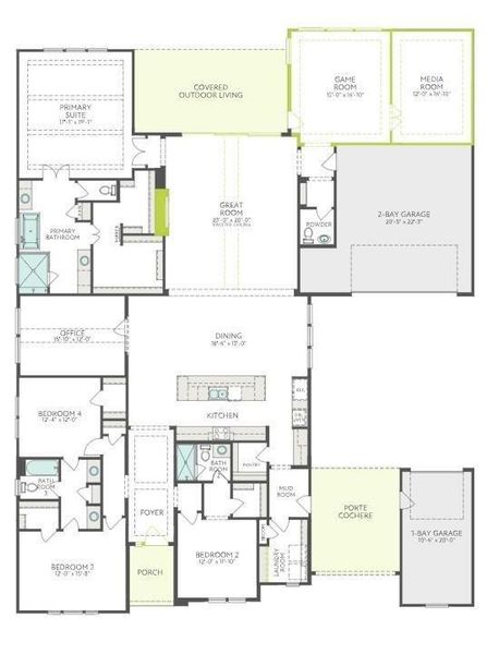 Original builder floorplan. Original builder floorplan.