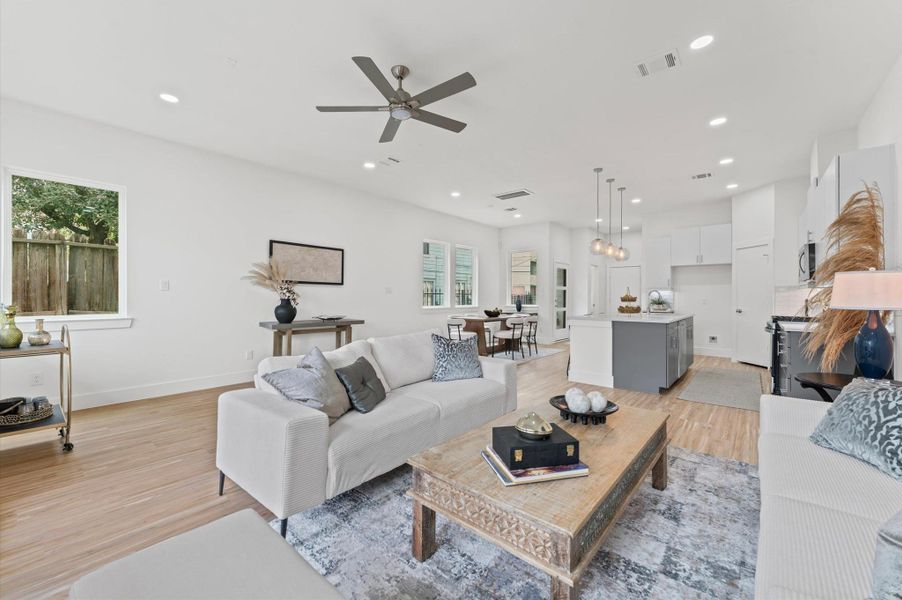 Furnished interior view inside a new home in , Houston (Image 20). Furnished interior view inside a new home in , Houston (Image 20).