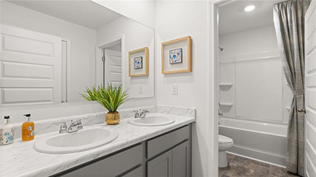 Furnished interior view inside a new home in Bridle Creek, Locust Grove (Image 54).