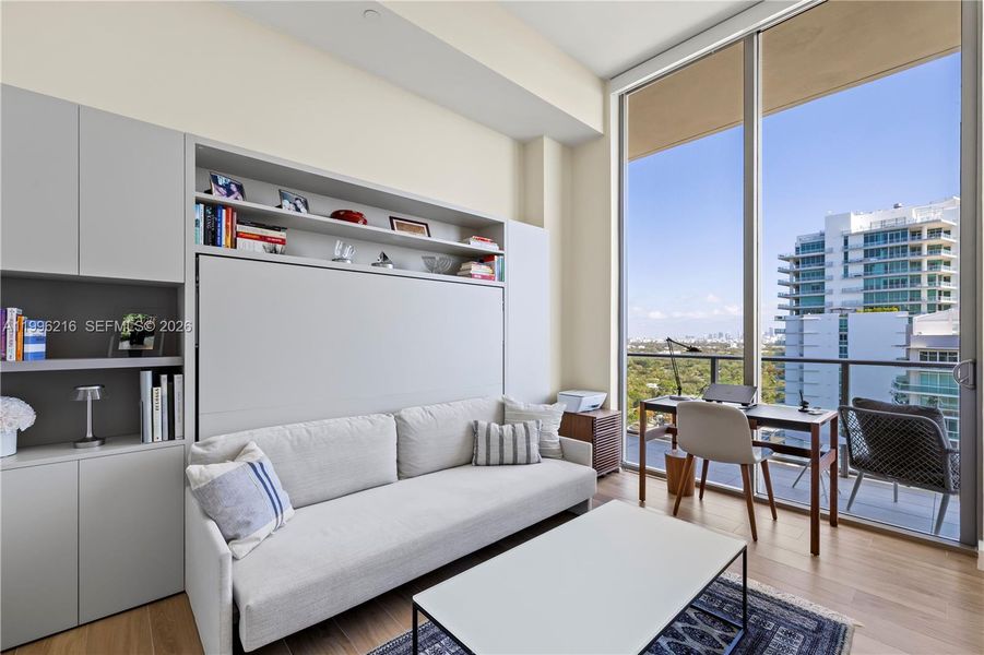 Furnished interior view inside a new home in , Miami (Image 9).