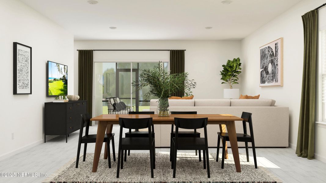 Furnished interior view inside a new home in Saddle Oaks, Jacksonville (Image 15).