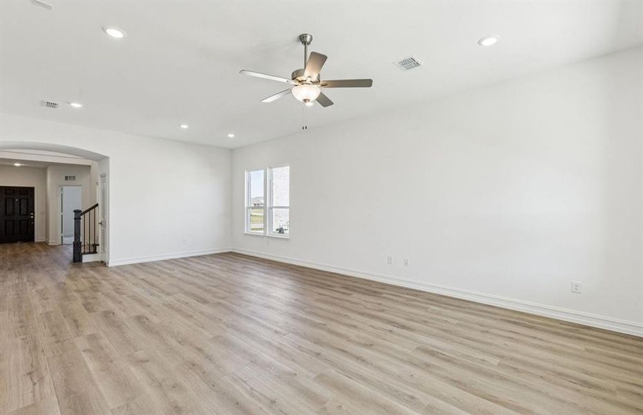 Gathering room with view of main living areas Gathering room with view of main living areas