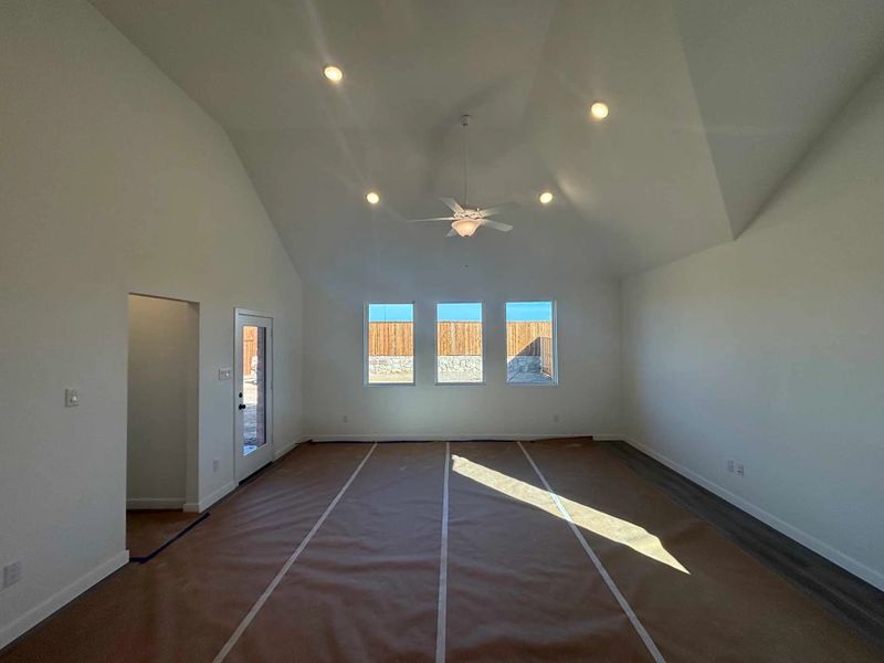 Open Living-Dining Room Construction Progress