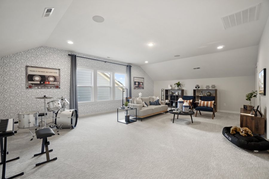 Representative furnished interior of a home built from the Pembrooke by Taylor Morrison in Esplanade at Northgate, Indian Trail (Image 15).