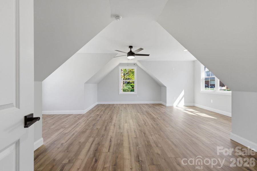 Above the garage bonus room