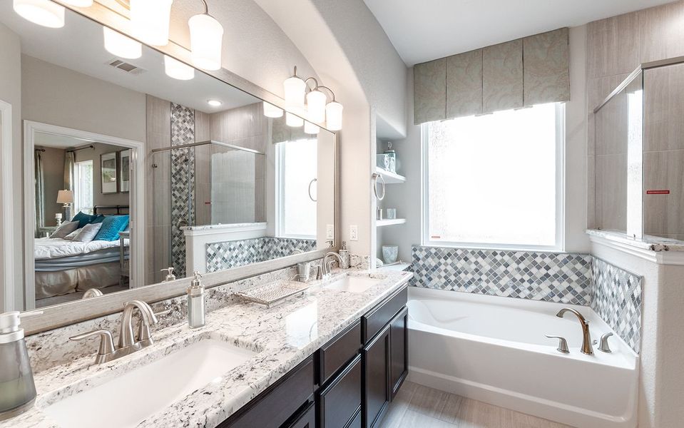 Representative furnished interior of a home built from the Snowmass by CastleRock Communities in Sanctuary, Salado (Image 12).