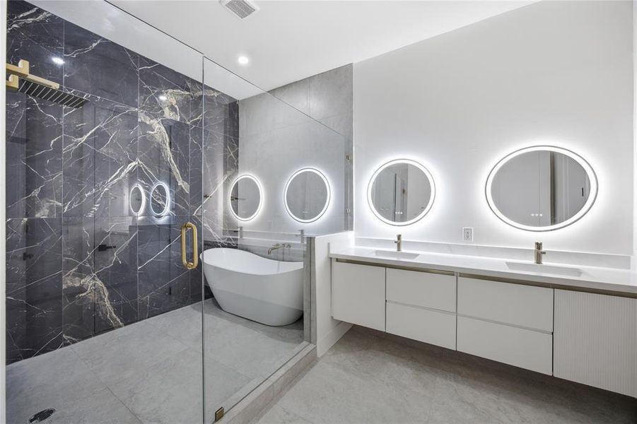 Furnished interior view inside a new home in , Dallas (Image 9).