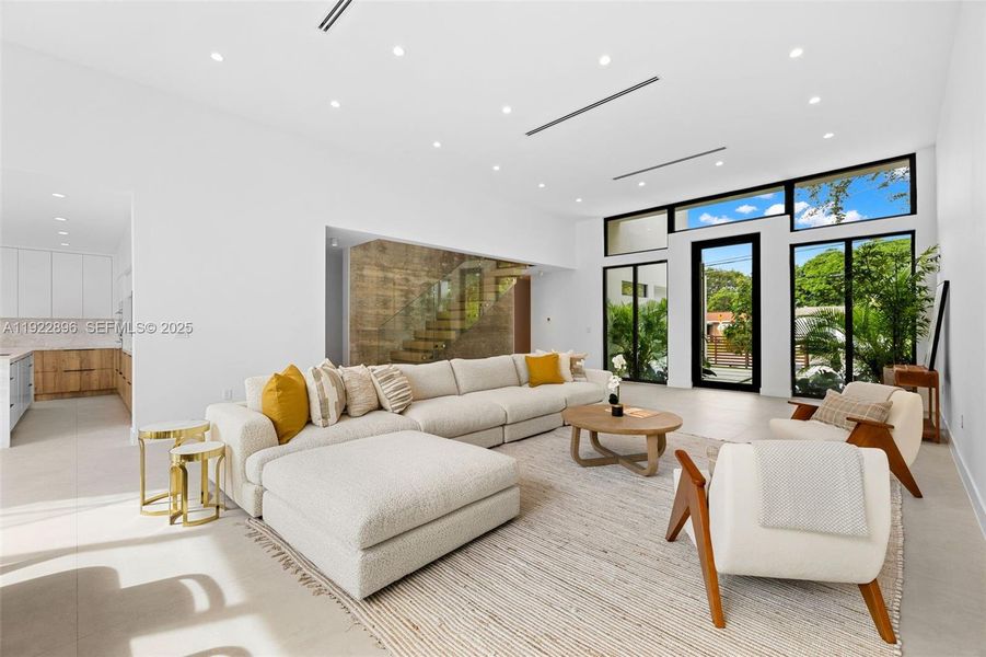 Furnished interior view inside a new home in , Miami (Image 9).