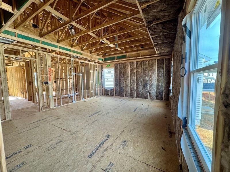 In-progress construction of a new home in , Flowery Branch, GA (Image 16).