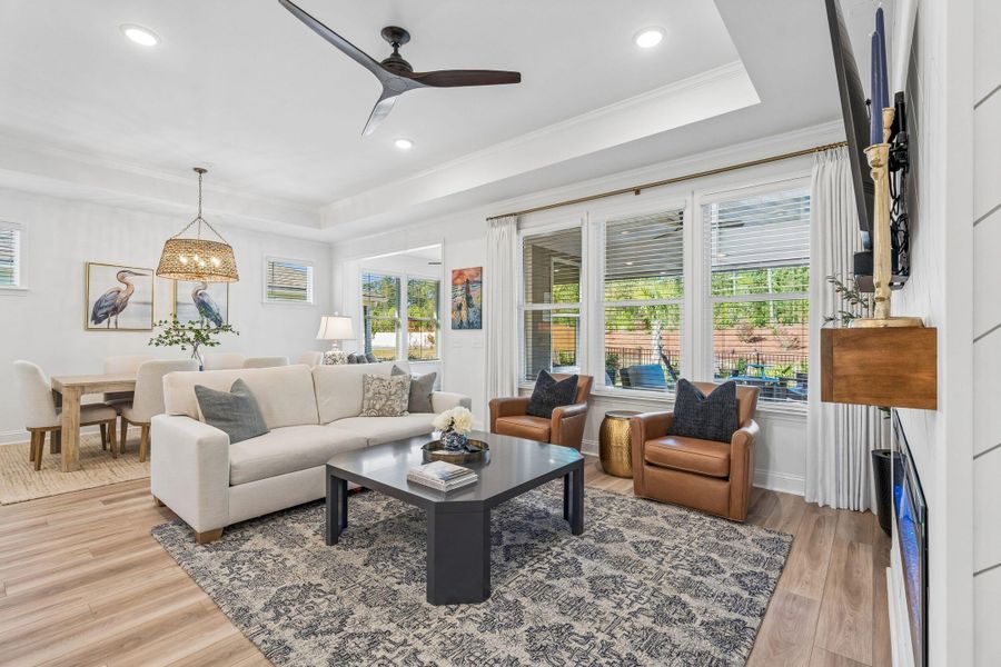 Furnished interior view inside a new home in Del Webb Charleston at Nexton, Summerville (Image 15).