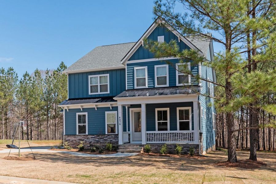 Representative exterior photo of a completed home built from the Pinehurst by Greybrook Homes in Edmunds Farm, Clover, SC (Image 23).