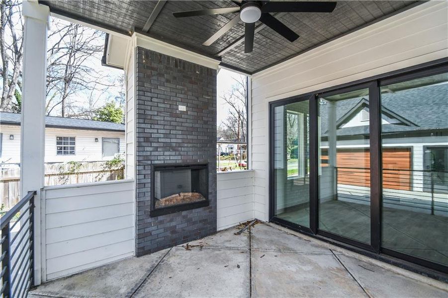Exterior details and patio area of a home in , Atlanta (Image 15).