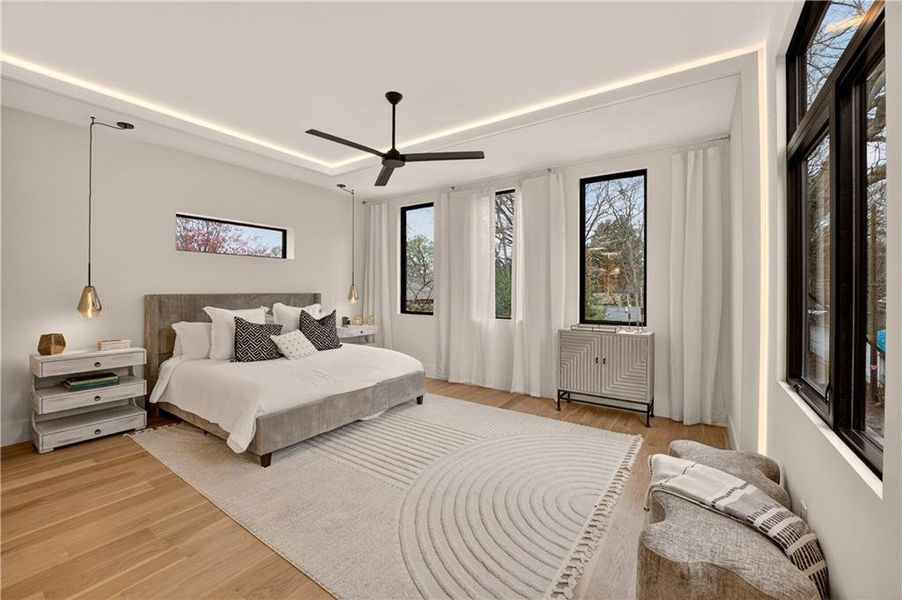 Furnished interior view inside a new home in , Atlanta (Image 19).