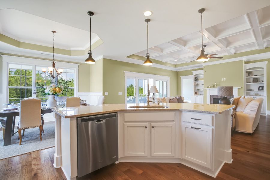Representative furnished interior of a home built from the Ansley by Bill Clark Homes in Sidbury Landing, Wilmington (Image 10).