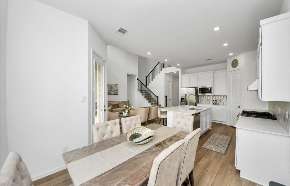 Furnished interior view inside a new home in Cross Creek West: Richmond Collection, Fulshear (Image 22).