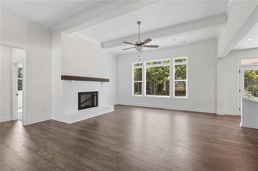 Spacious, unfurnished interior of a new home in , Hiram (Image 18).