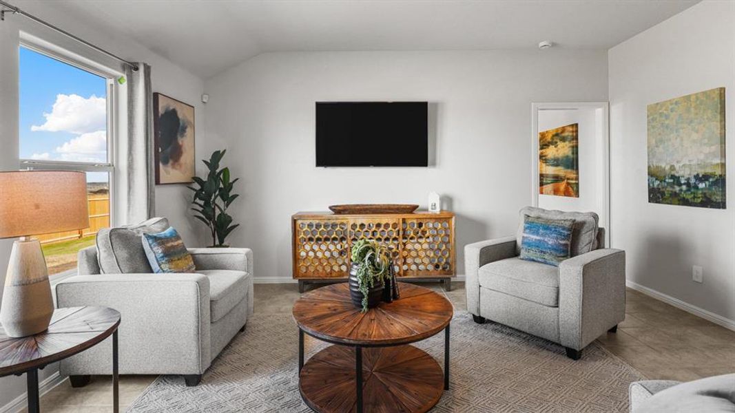 Furnished interior view inside a new home in Rosewood at Beltmill, Fort Worth (Image 15). Furnished interior view inside a new home in Rosewood at Beltmill, Fort Worth (Image 15).
