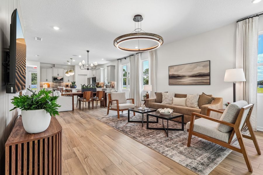 Representative furnished interior of a home built from the Meadowood by Risewell Homes in Kentucky Square, Sanford (Image 5).