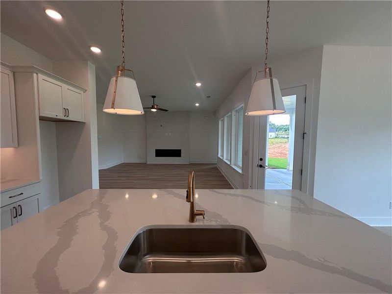 Close-up of interior finishes inside a home in Old Mill Preserve, Dallas (Image 7).