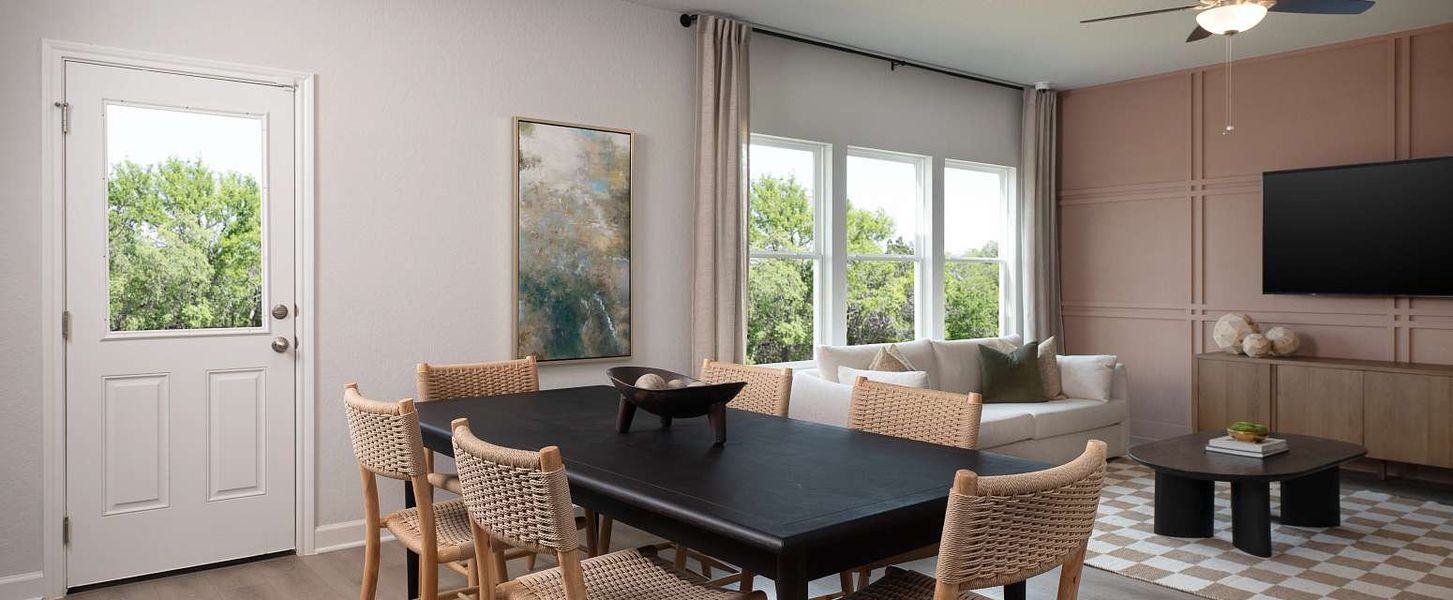 Representative furnished interior of a home built from the Wyatt by Ashton Woods in Saddlebrook Ranch, Schertz (Image 7).