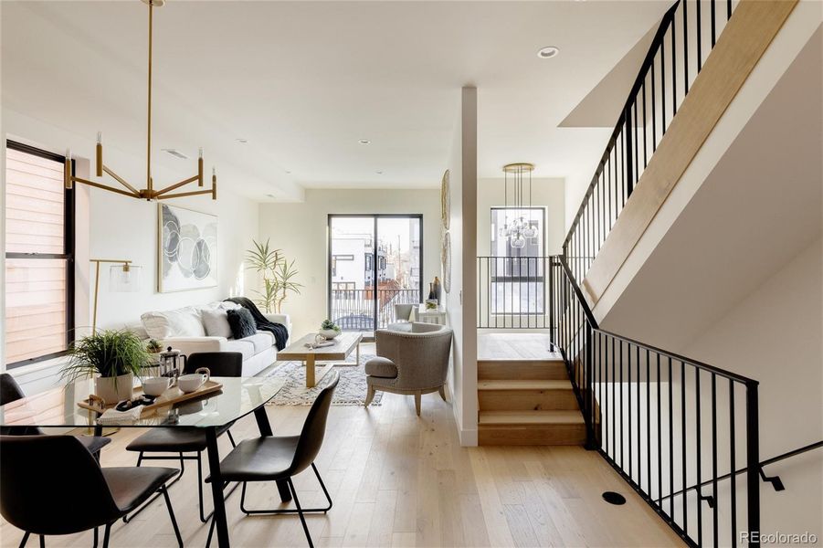 Furnished interior view inside a new home in , Denver (Image 14). Furnished interior view inside a new home in , Denver (Image 14).