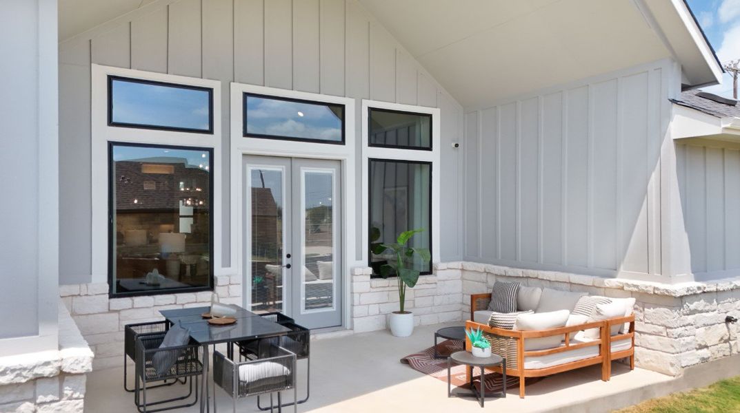 Exterior details and patio area of a home in Broken Oak, Georgetown (Image 30). Exterior details and patio area of a home in Broken Oak, Georgetown (Image 30).