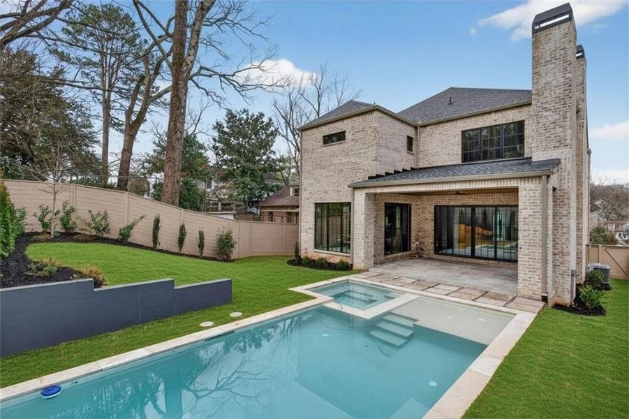 Exterior details and patio area of a home in , Atlanta (Image 33).