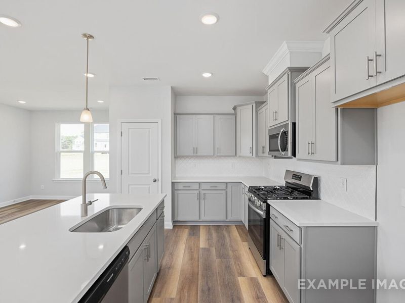 Furnished interior view inside a new home in Woodland Crossing, Zebulon (Image 6).