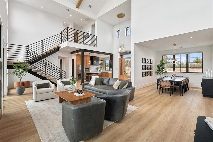 Furnished interior view inside a new home in , Strawn (Image 16).