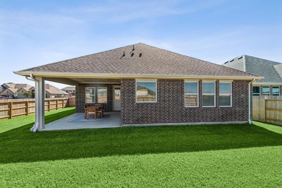 Serene covered patio - great to enjoy year-round! Serene covered patio - great to enjoy year-round!