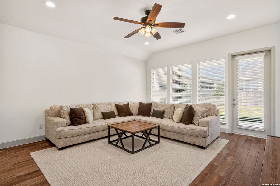 Furnished interior view inside a new home in Kallison Ranch, San Antonio (Image 9). Furnished interior view inside a new home in Kallison Ranch, San Antonio (Image 9).